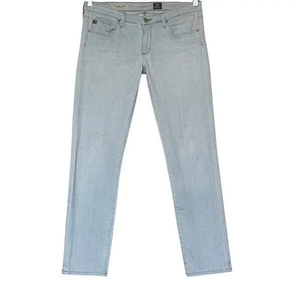 AG Adriano Goldschmied Women’s Stevie Ankle Slim Straight Leg Jeans Size 29R - Picture 2 of 13